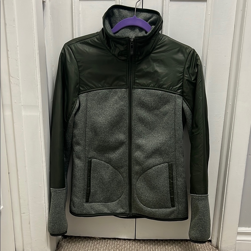 #048 Stylish Green and Gray Jacket